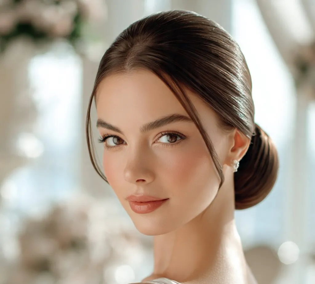 Sleek Low Chignon cropped