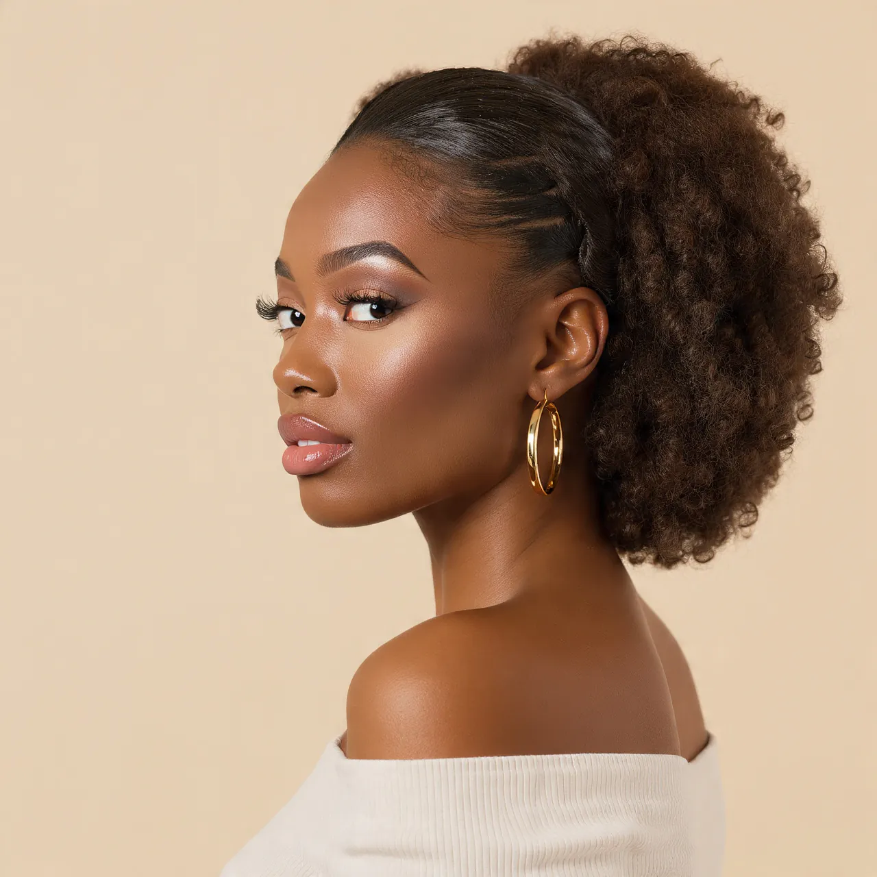 14 Trending Slick Back Hairstyles Black Women That Are Absolutely Stunning 12 Slick Back Bantu Knot Out Styled Backward Hairstyles Black Women