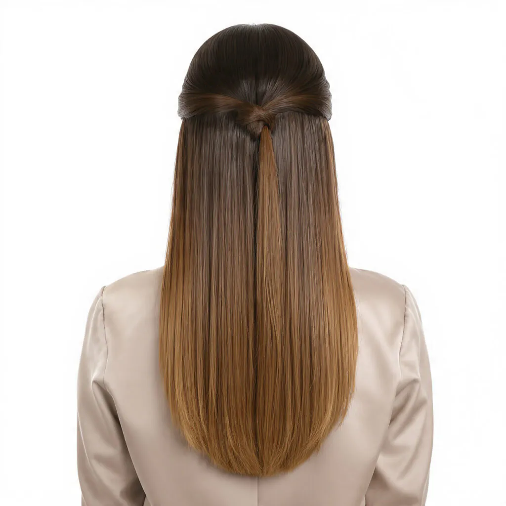 Slick Back Half Up Half Down Hairstyles