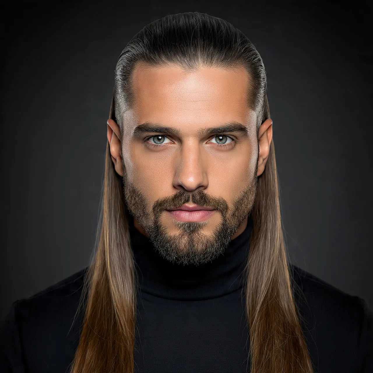 Slick Back Long Hair for Men 1