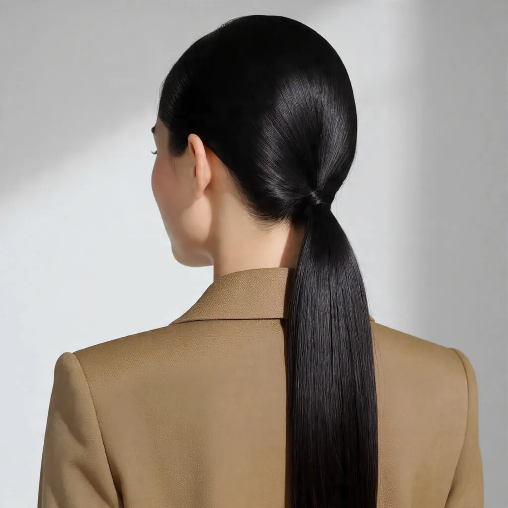 Slick Back Ponytail Back Hairstyles