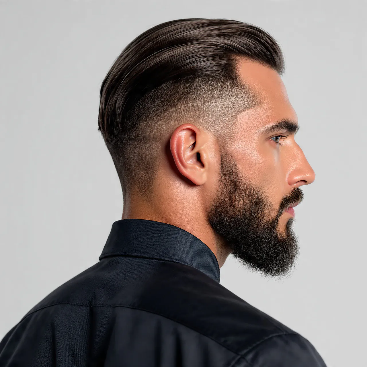 Slick Back with Beard