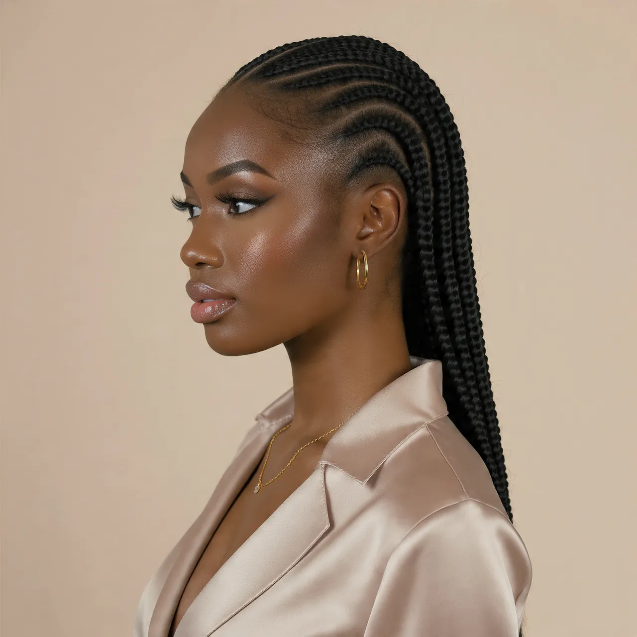 14 Trending Slick Back Hairstyles Black Women That Are Absolutely Stunning 11 Slick Back with Cornrows Leading to a Ponytail Hairstyles Black Women