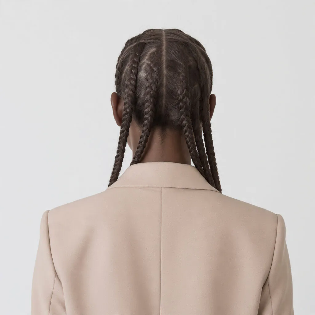 Slicked Back Cornrows Hairstyles