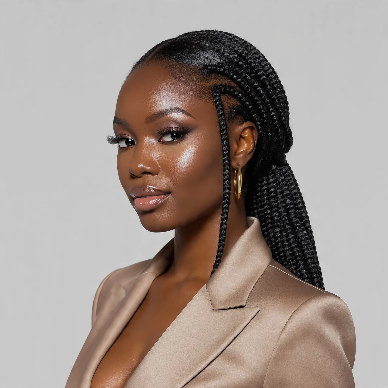 14 Trending Slick Back Hairstyles Black Women That Are Absolutely Stunning 7 Slicked Back Faux Locs Hairstyles Black Women