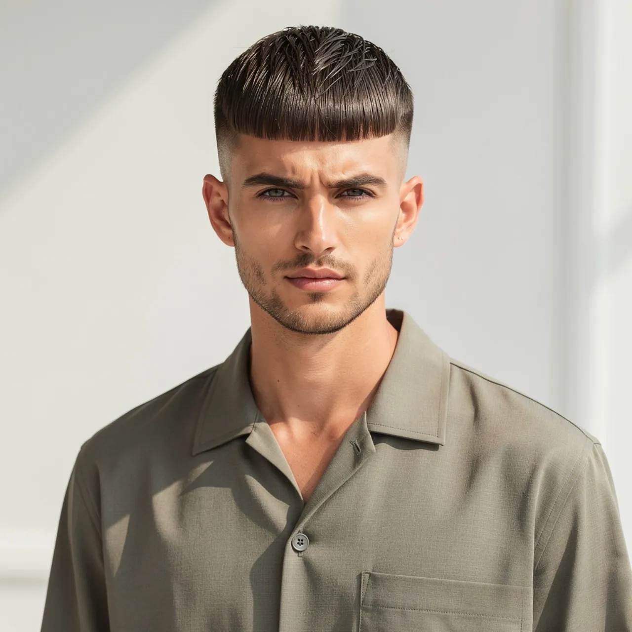 16 Trendy Straight Hairstyles Men to Try This Year that You'll Love 6 Straight Hair French Crop for Men