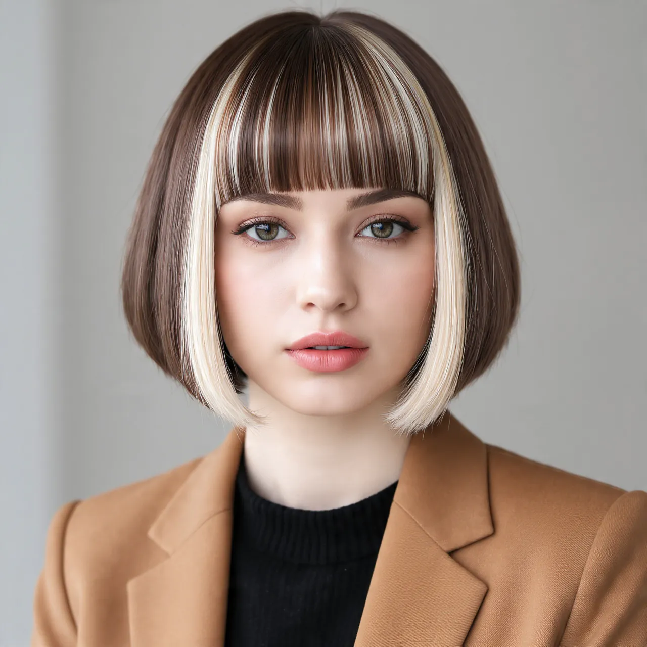 18 Bob Hairstyles That Will Make You Want to Book a Salon Appointment Right Now 18 The Bob with Money Piece Highlights