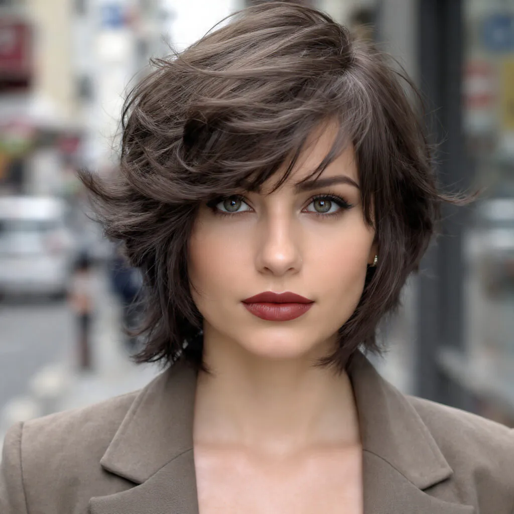 Layered Bob Hairstyles: 13 Gorgeous Ideas for Every Hair Type and Face Shape 8 The Textured Choppy Layered Bob