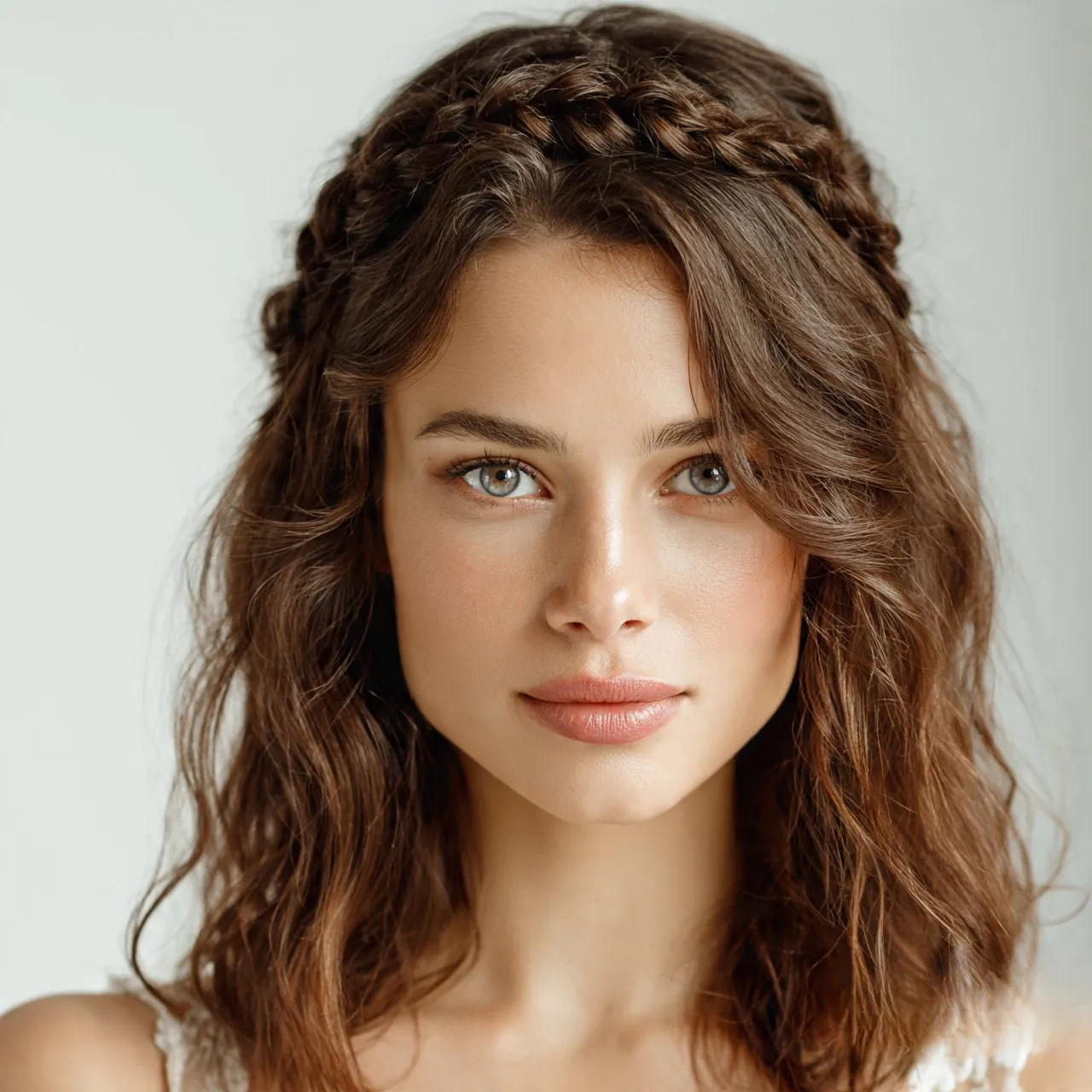 Twisted Crown For Medium Hair