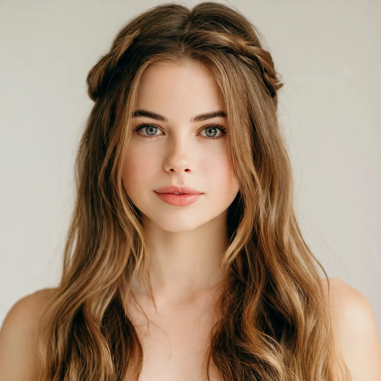 Twisted Half Up Style Cute Easy Hairstyle 1