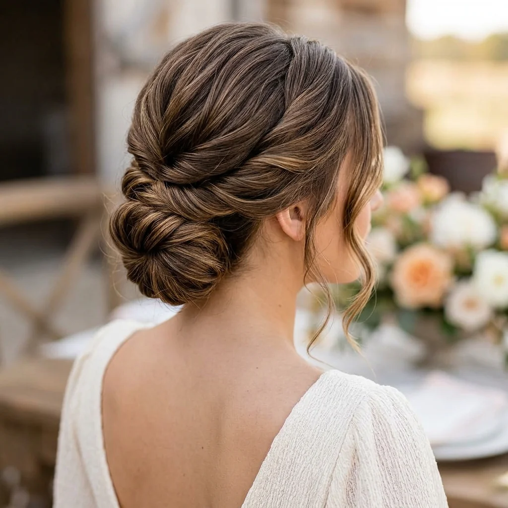 17 Trending Easy Updo Hairstyles for Effortless Elegant Looks 7 Twisted Updo Hairstyle