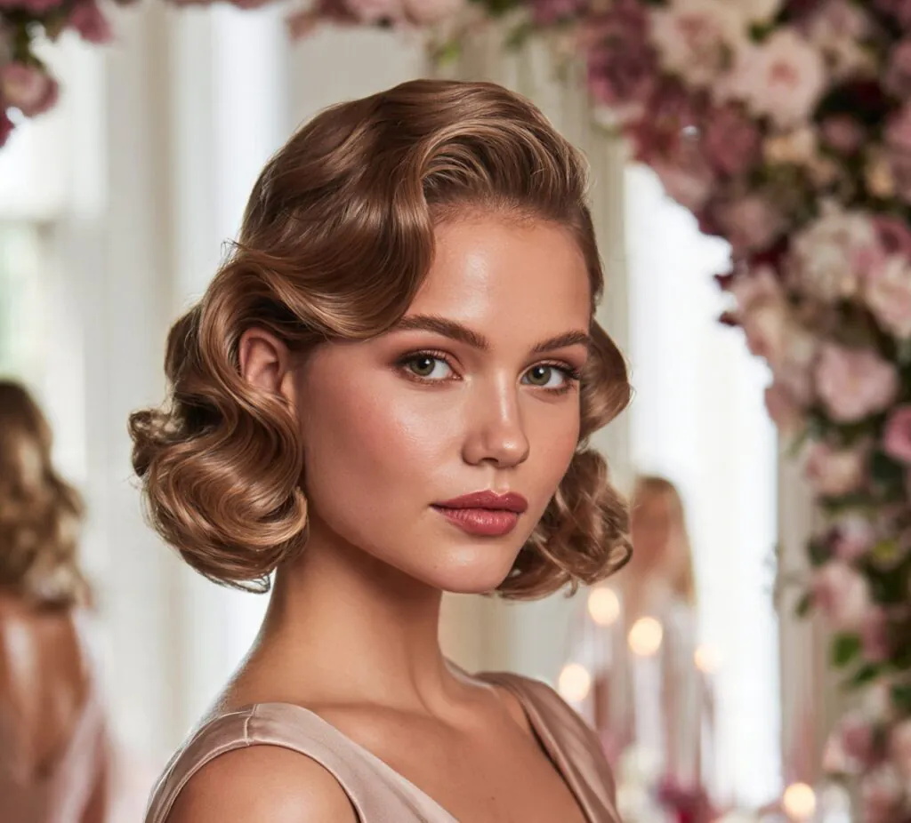 14 Easy Wedding Hairstyles That Look Stunning Without the Stress 12 Vintage Finger Waves 1