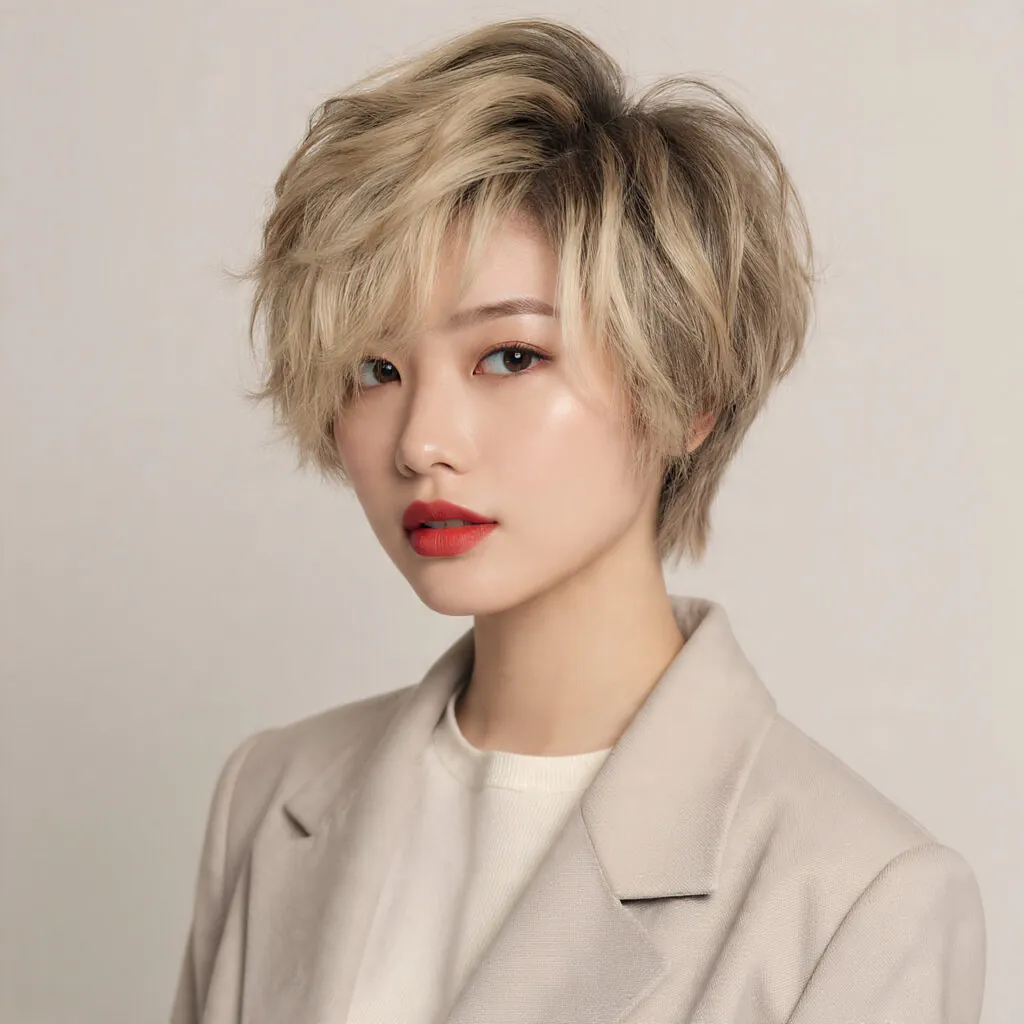 Voluminous Messy Bob