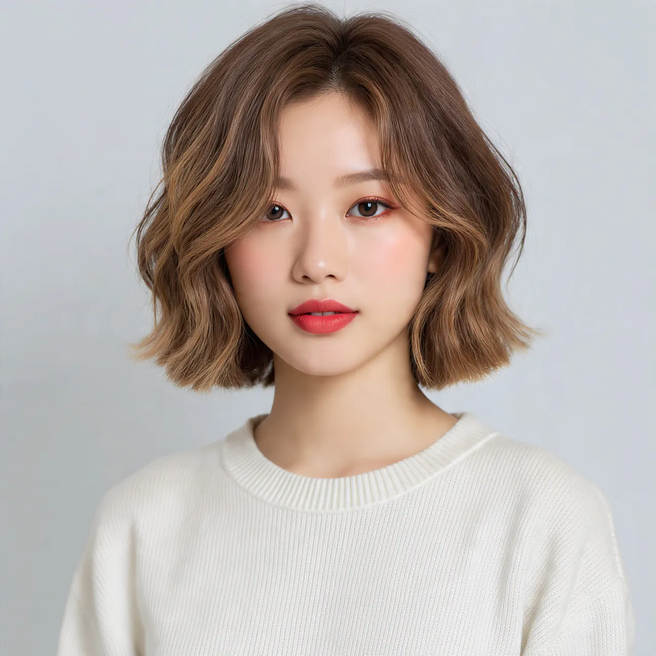 Wavy Bob with Face Framing Highlights