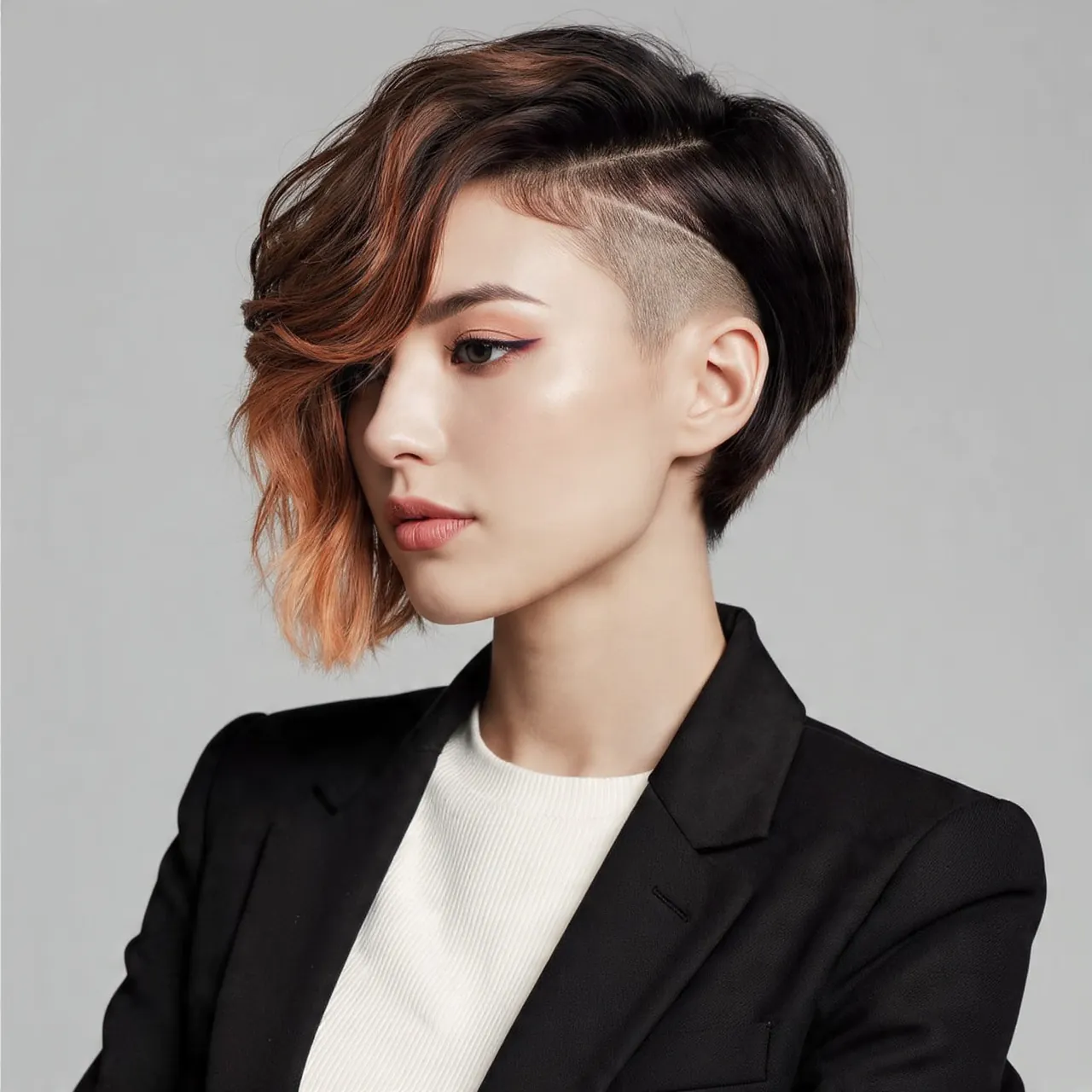 Wavy Bob with Undercut