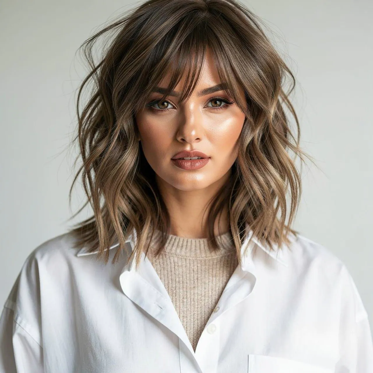 Wolf Cut at Medium Length Hairs