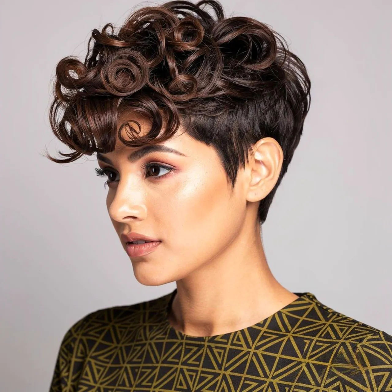 Curly Hairstyles for Short Hair: 13 Trendy Ideas that You’ll Love 2 curly pixie hairstyles for short hair square portr