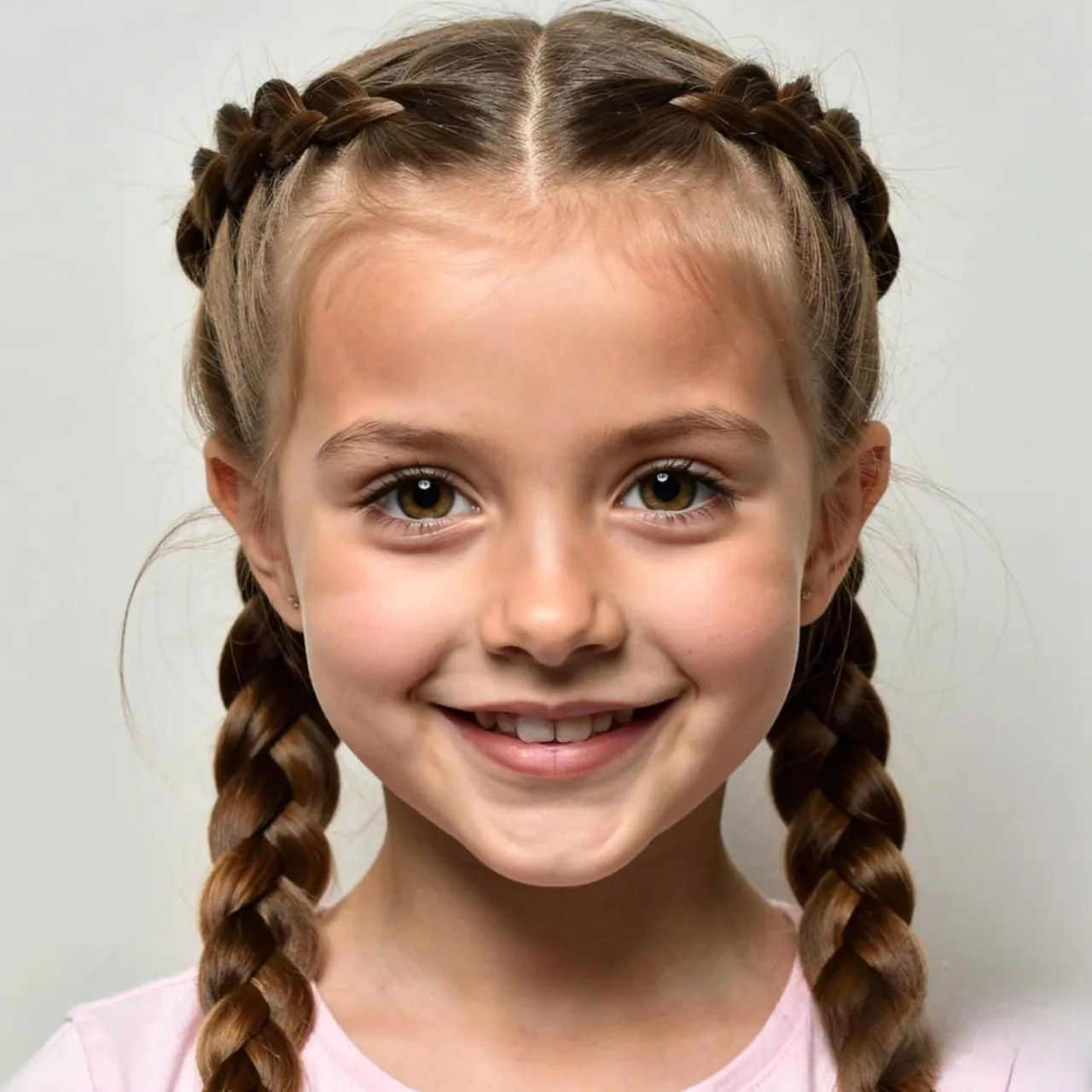 double braided cute quick easy hairstyle for schoo
