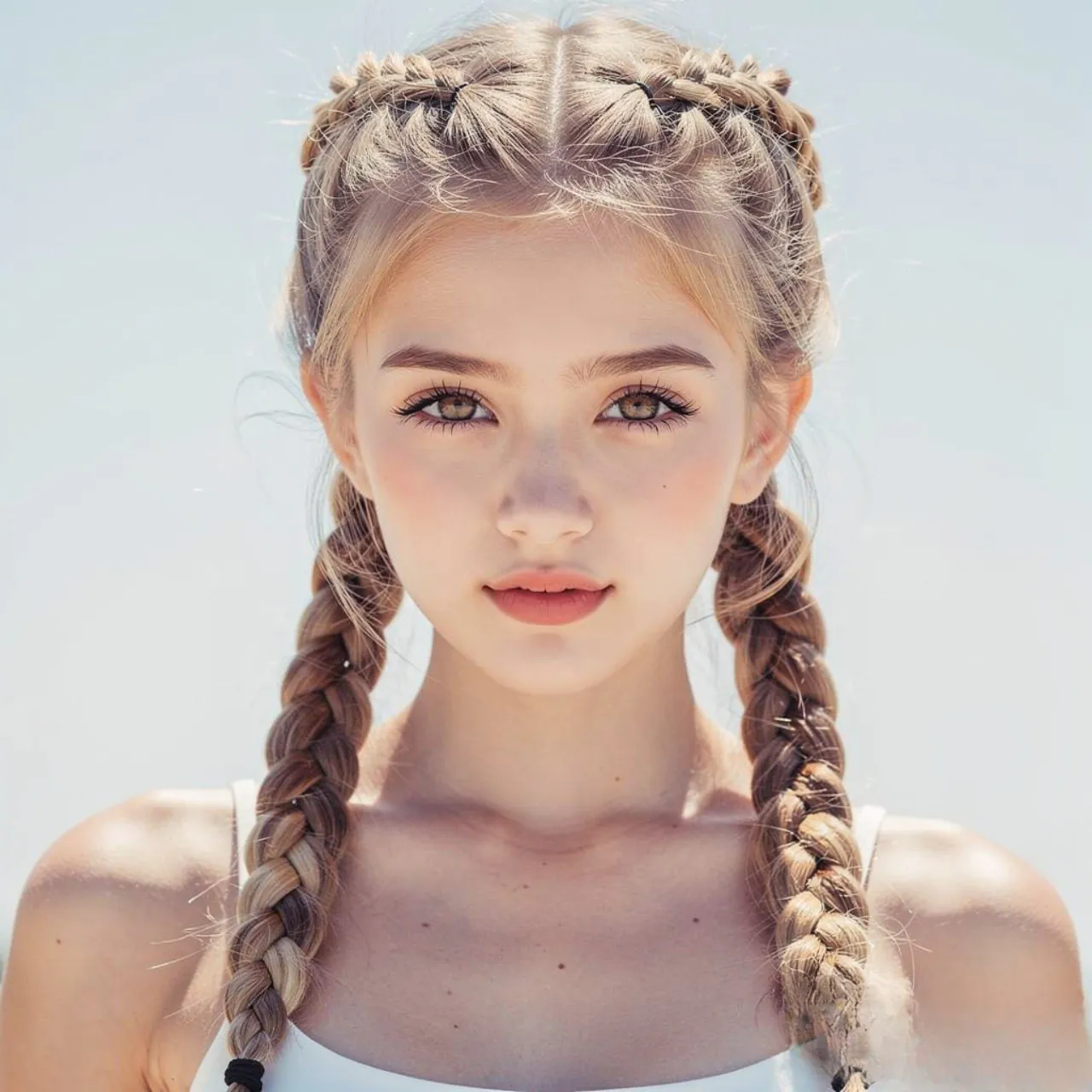 double dutch braids cute summer hairstyle single p