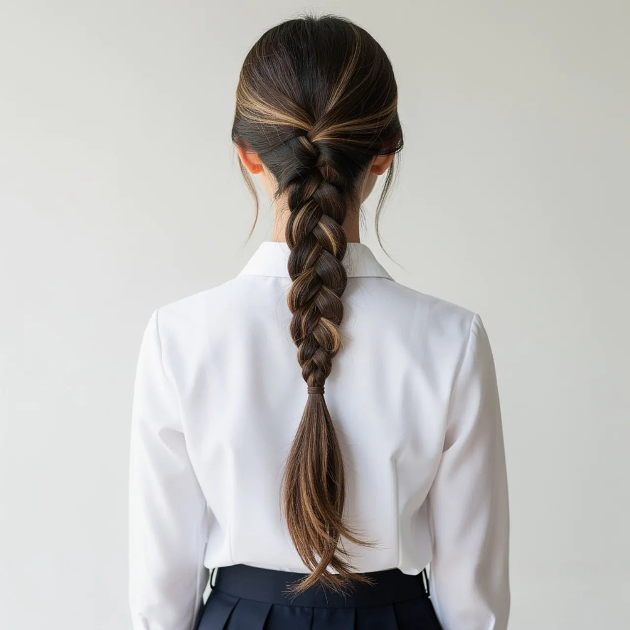 14 Trendy Hairstyles for School Braids That Stay Cute All Day 6 fishtail braid hairstyle for school on a young wom