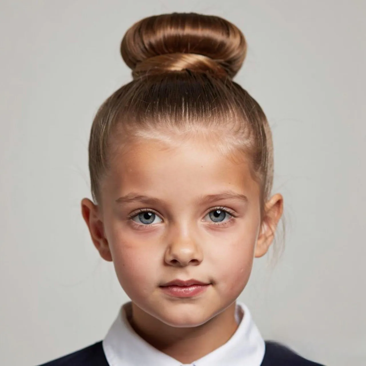 high bun hairstyle for school single girl full hai