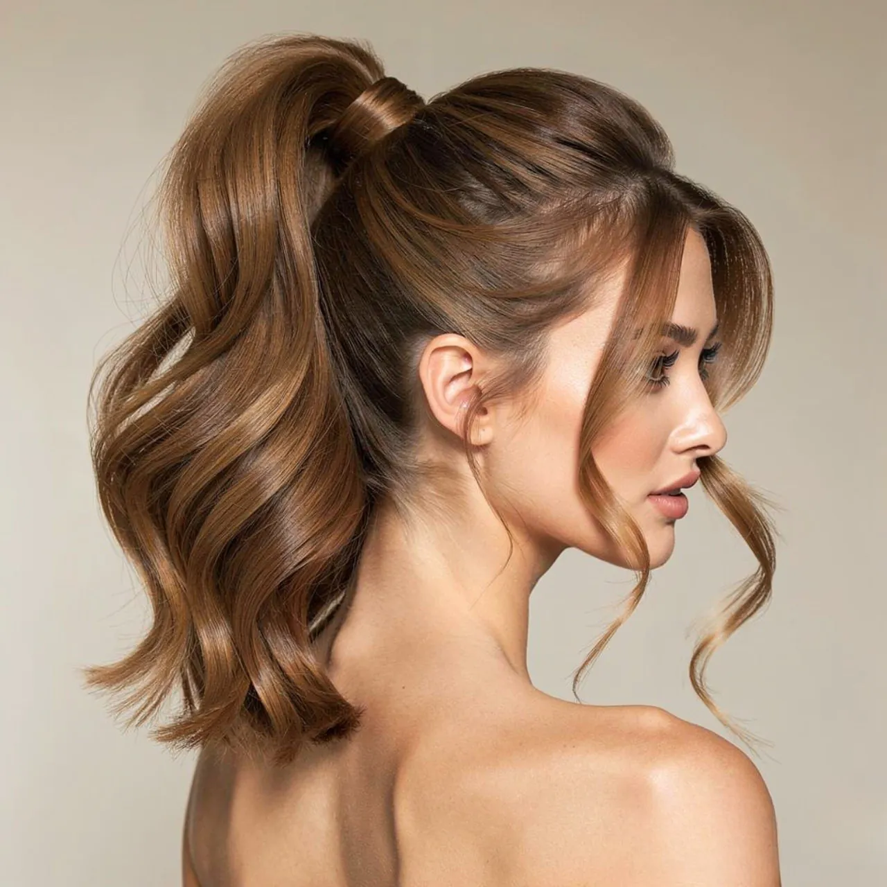 high ponytail hairstyle with volume for summer ful