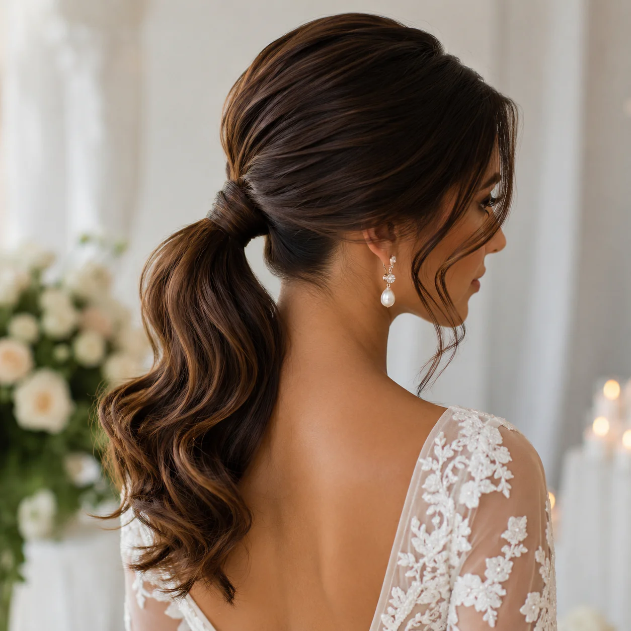17 Trending Ponytail Hairstyles for Wedding with Bridal Hair Trends Every Bride Will Love 2 image 104