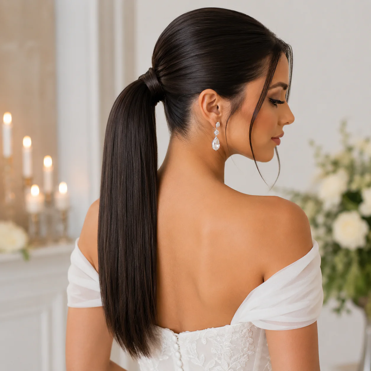 17 Trending Ponytail Hairstyles for Wedding with Bridal Hair Trends Every Bride Will Love 6 image 109