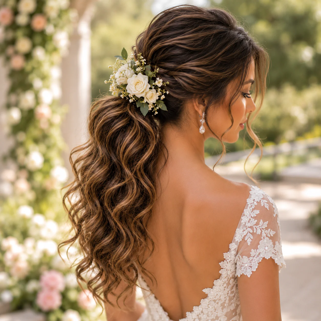 17 Trending Ponytail Hairstyles for Wedding with Bridal Hair Trends Every Bride Will Love 9 image 112