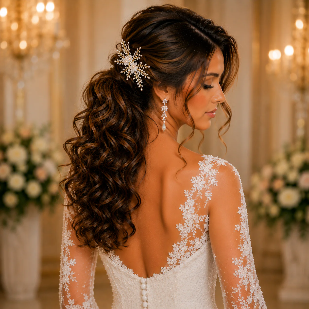 17 Trending Ponytail Hairstyles for Wedding with Bridal Hair Trends Every Bride Will Love 8 image 113