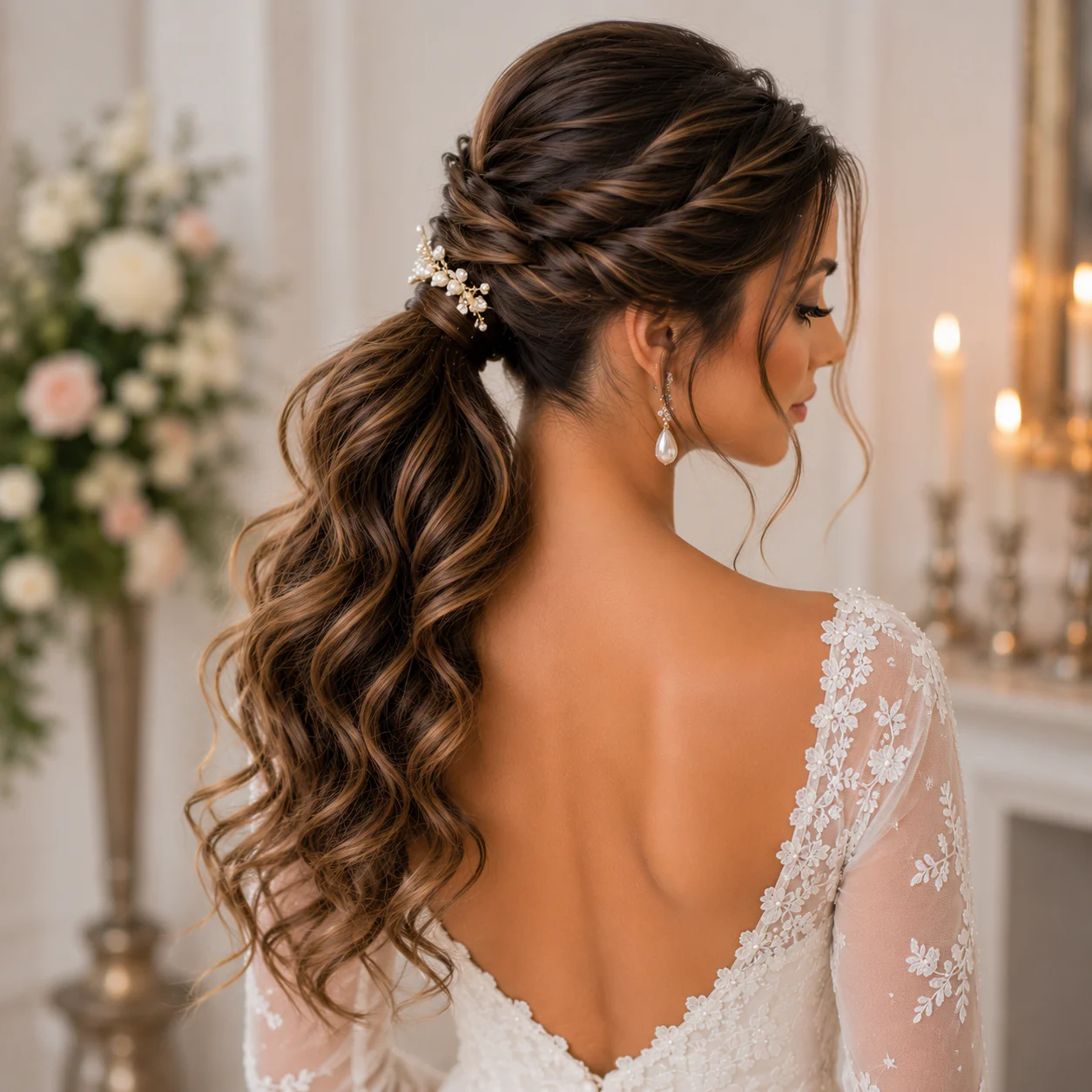 17 Trending Ponytail Hairstyles for Wedding with Bridal Hair Trends Every Bride Will Love 11 image 114