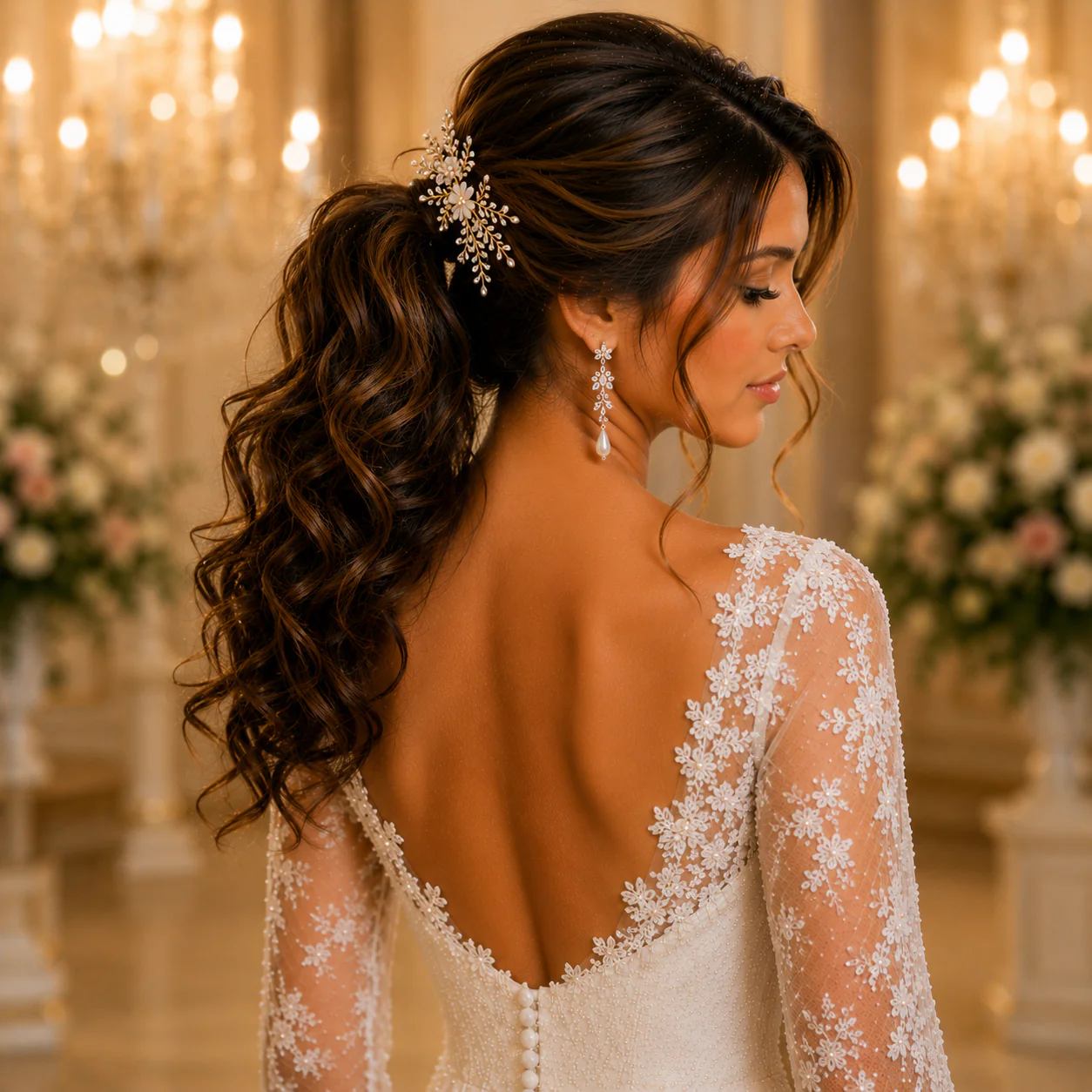 17 Trending Ponytail Hairstyles for Wedding with Bridal Hair Trends Every Bride Will Love 10 image 115