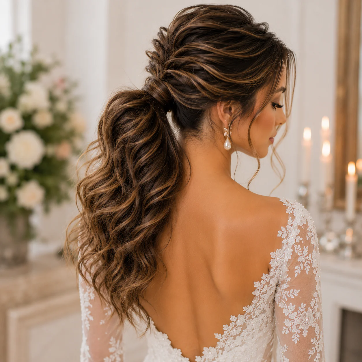 17 Trending Ponytail Hairstyles for Wedding with Bridal Hair Trends Every Bride Will Love 12 image 116