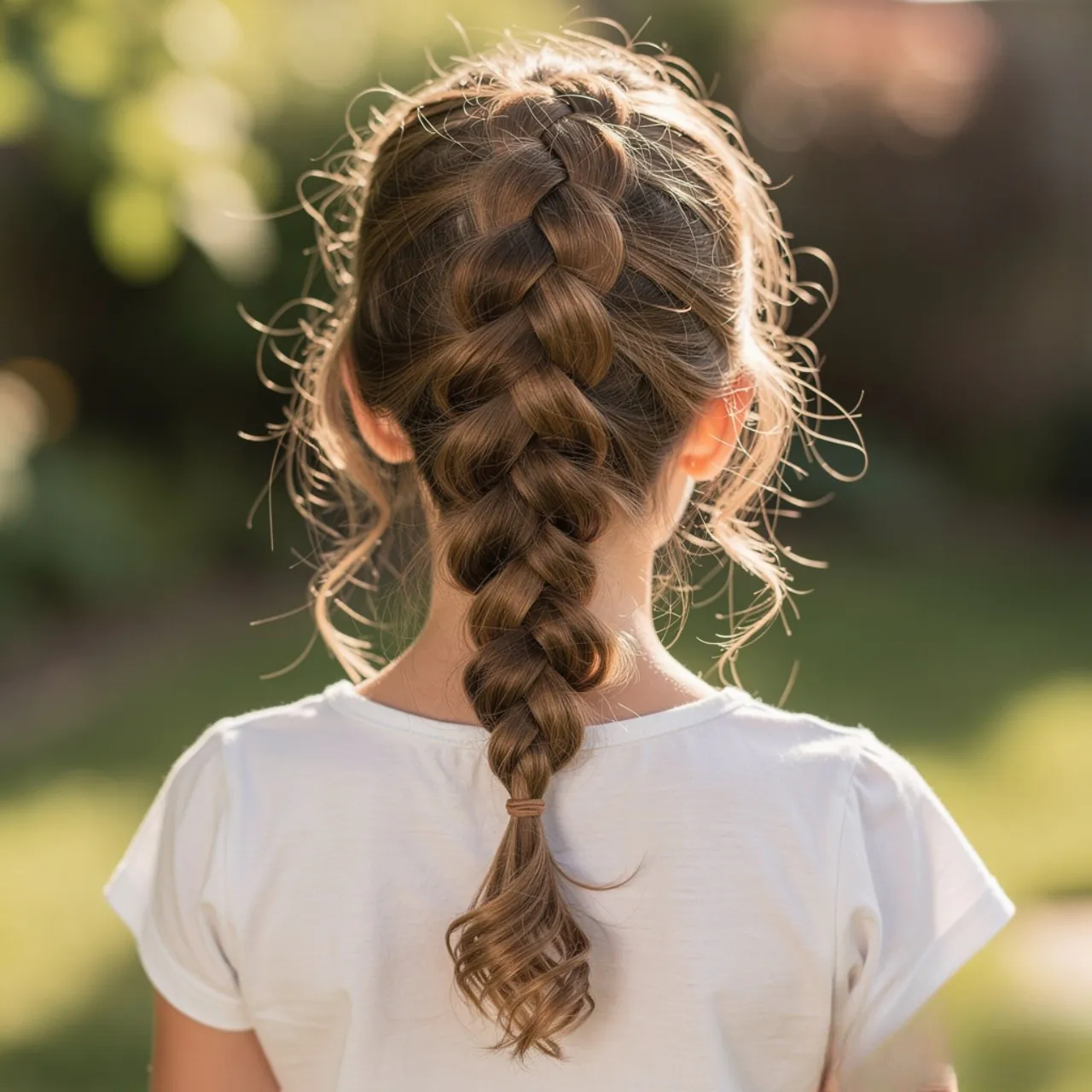 loose fishtail braid cute summer hairstyle full he