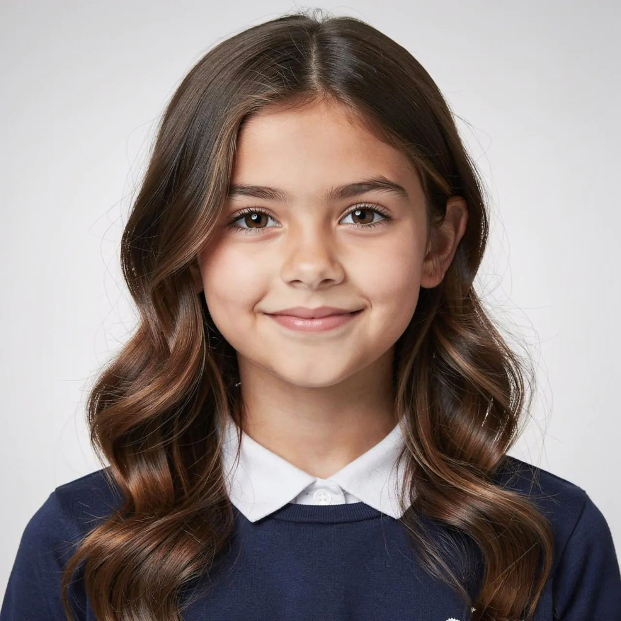 loose waves hairstyle for school medium length hai