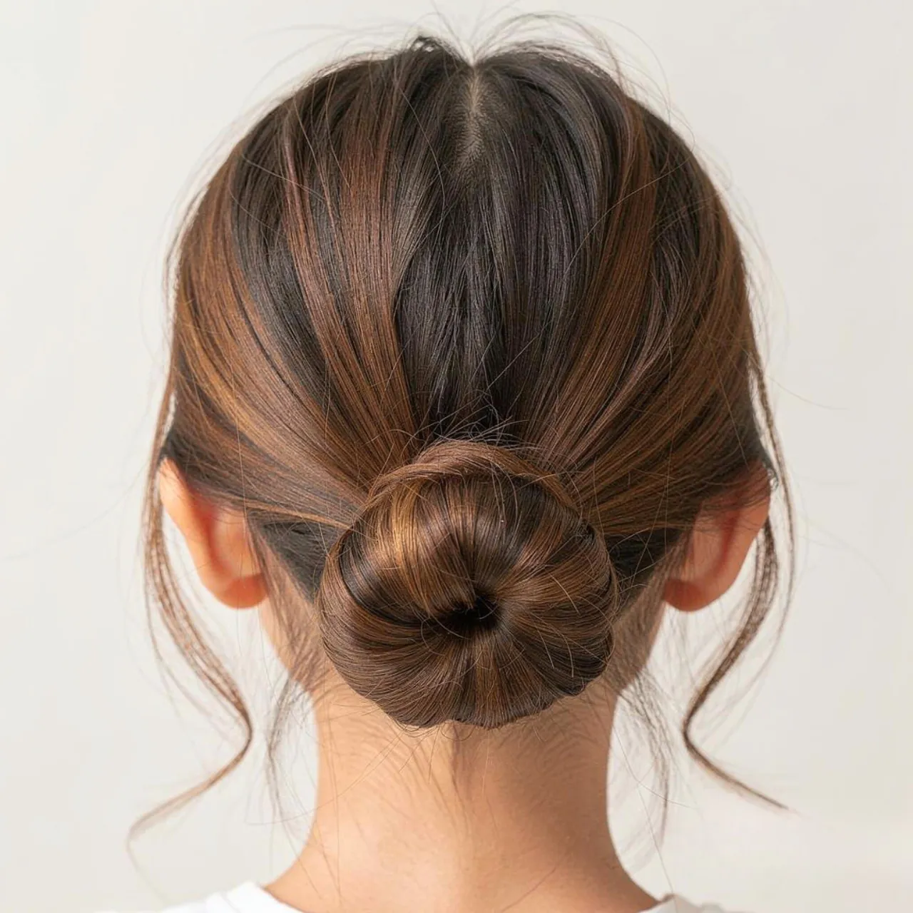 low bun quick easy cute hairstyle for school singl