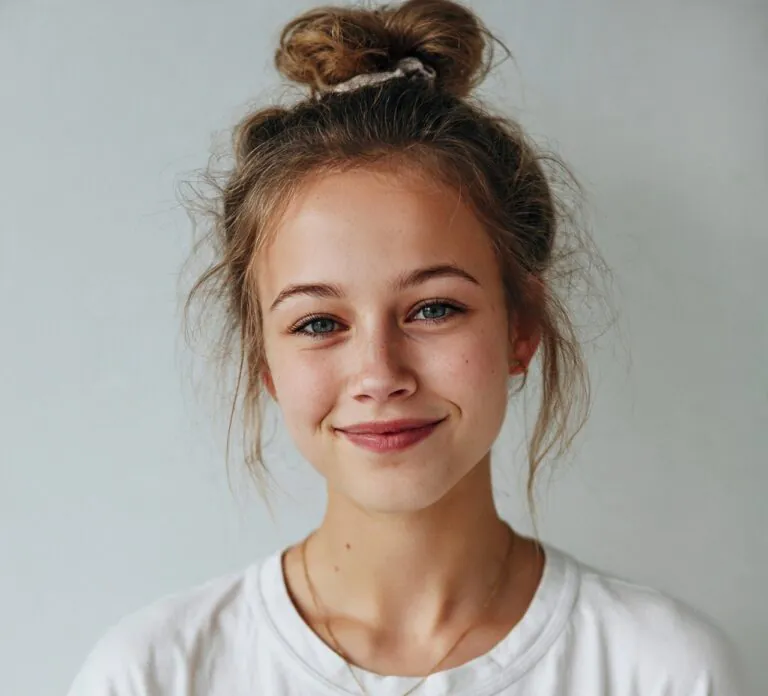messy bun hairstyles