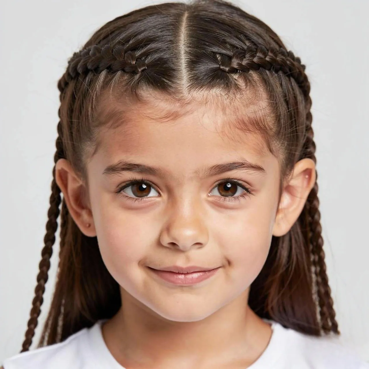 mini braids school hairstyle for medium hair singl