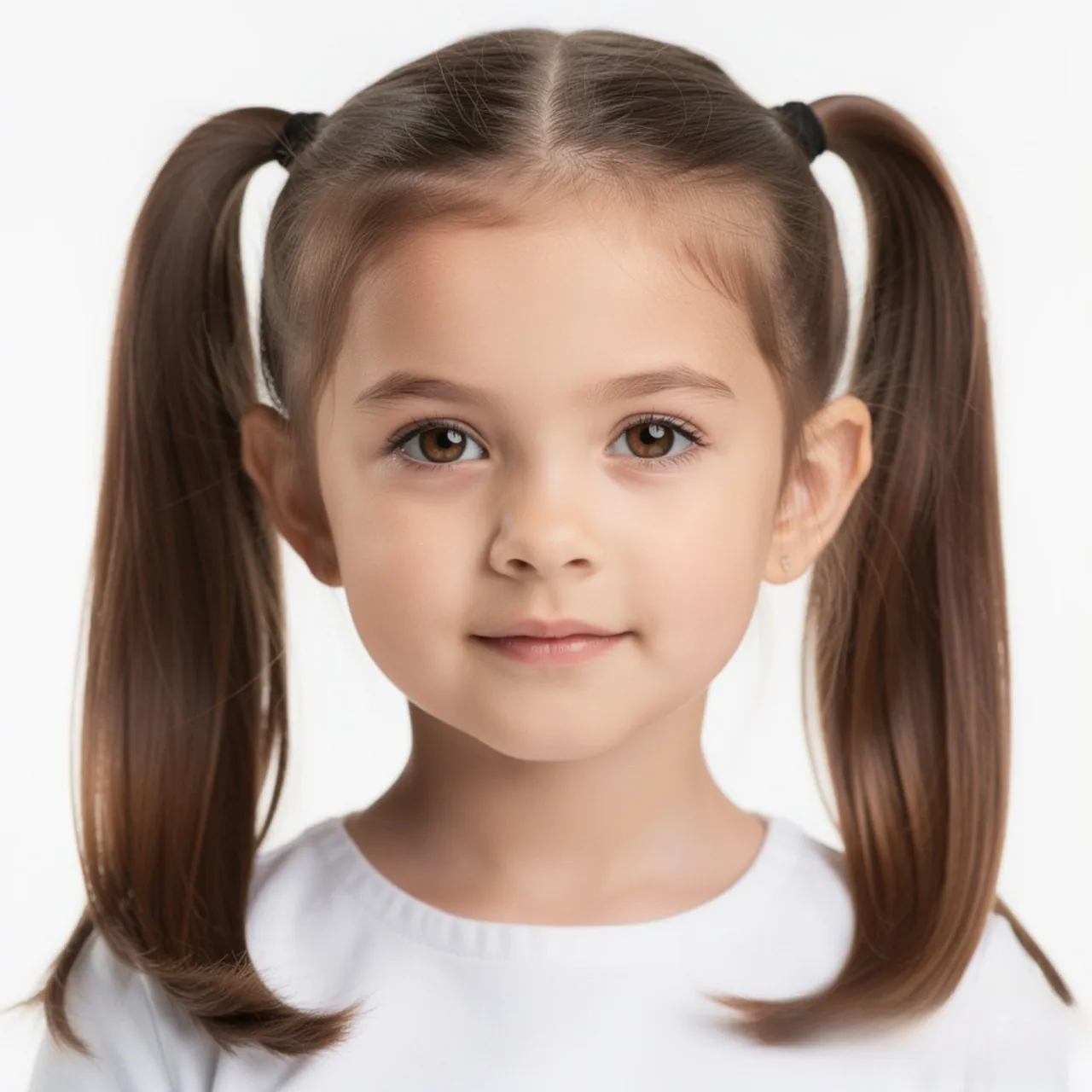 pigtail girl hairstyle for school single girl full