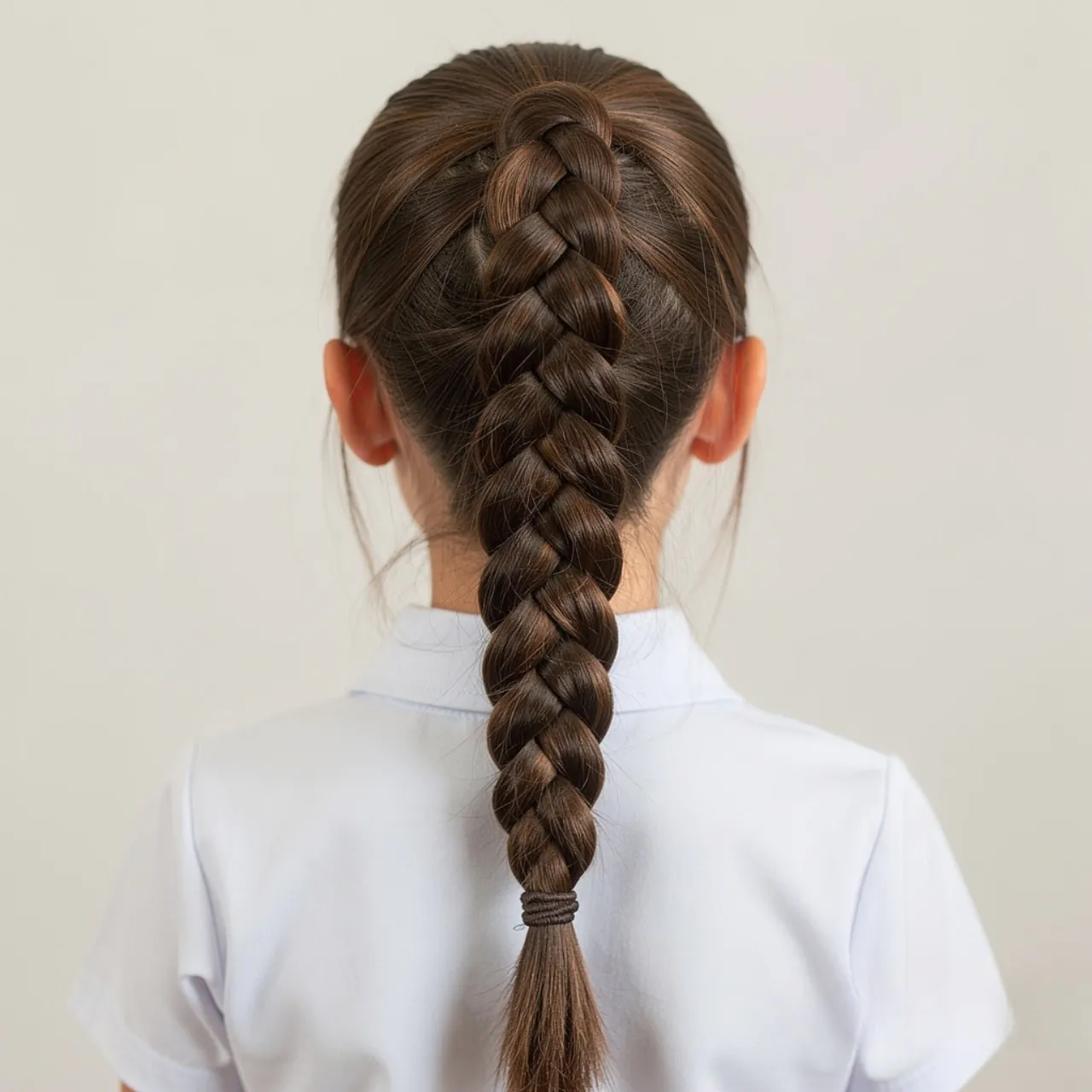single photo of a Rope Braid Girl Hairstyles for School