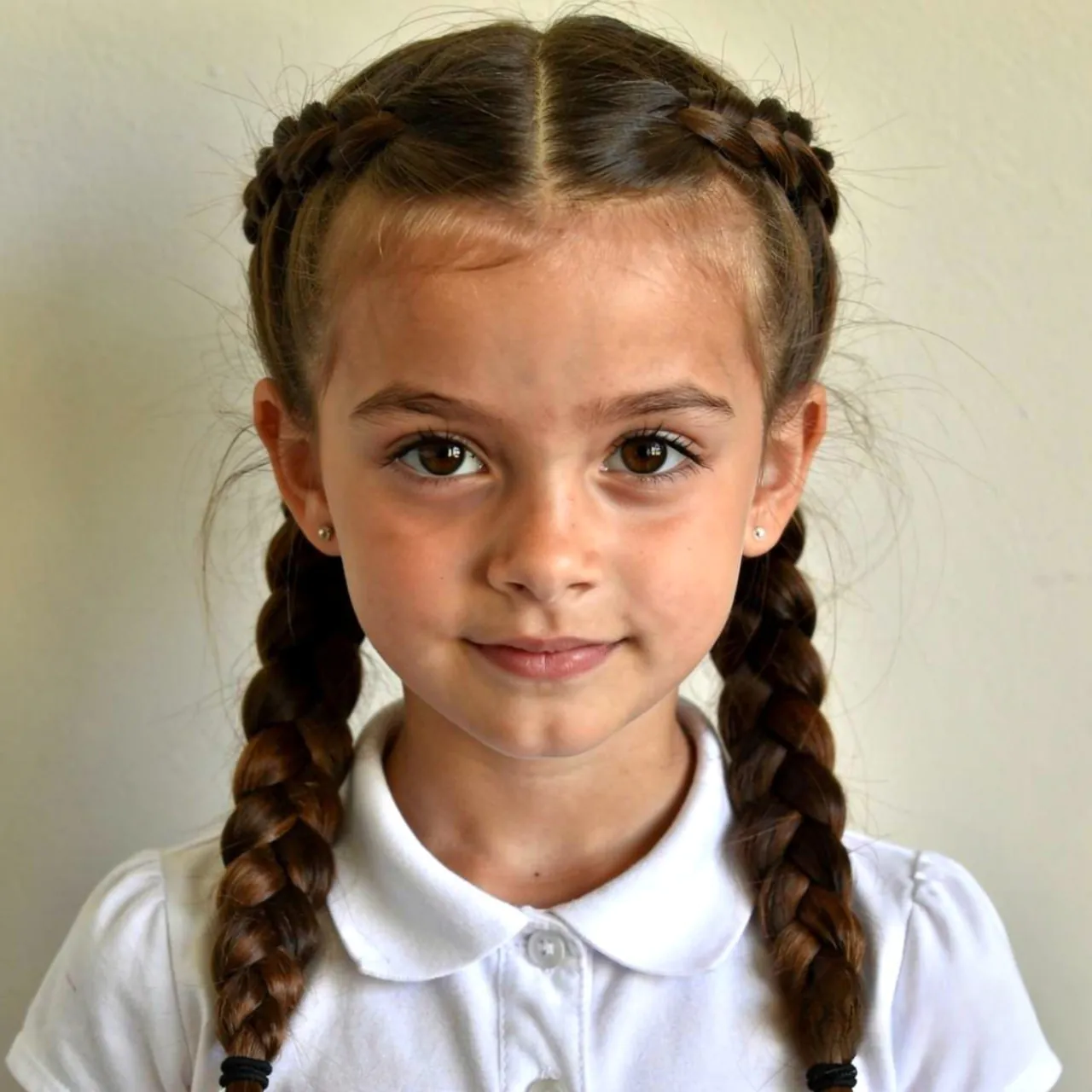 single portrait photo of a school kid with a doubl 1
