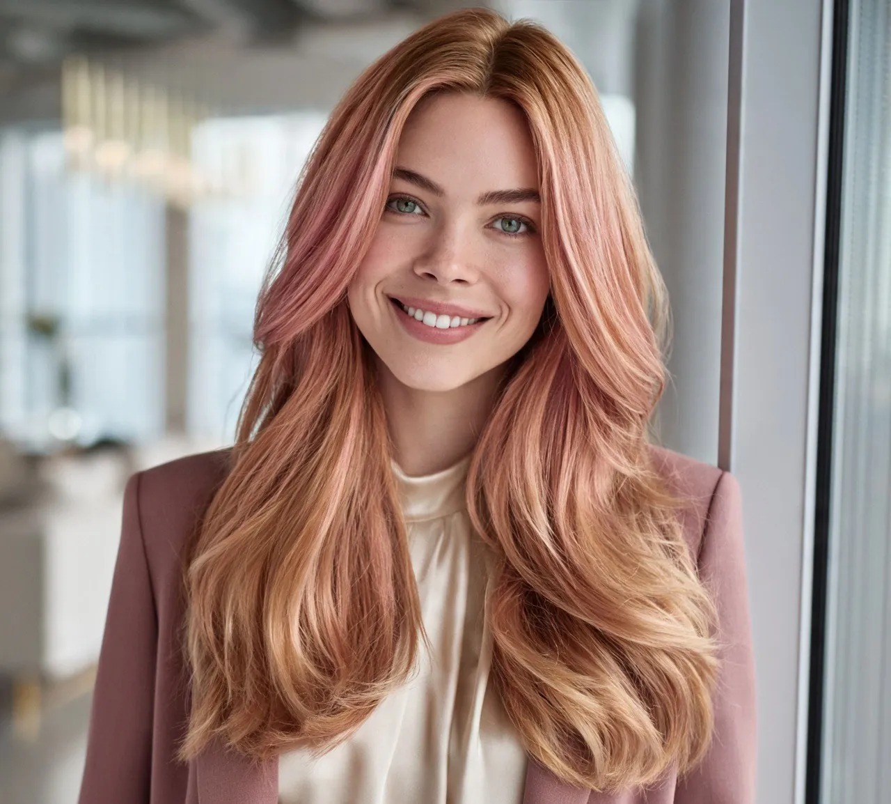 11. Rose Gold Color Hair 1