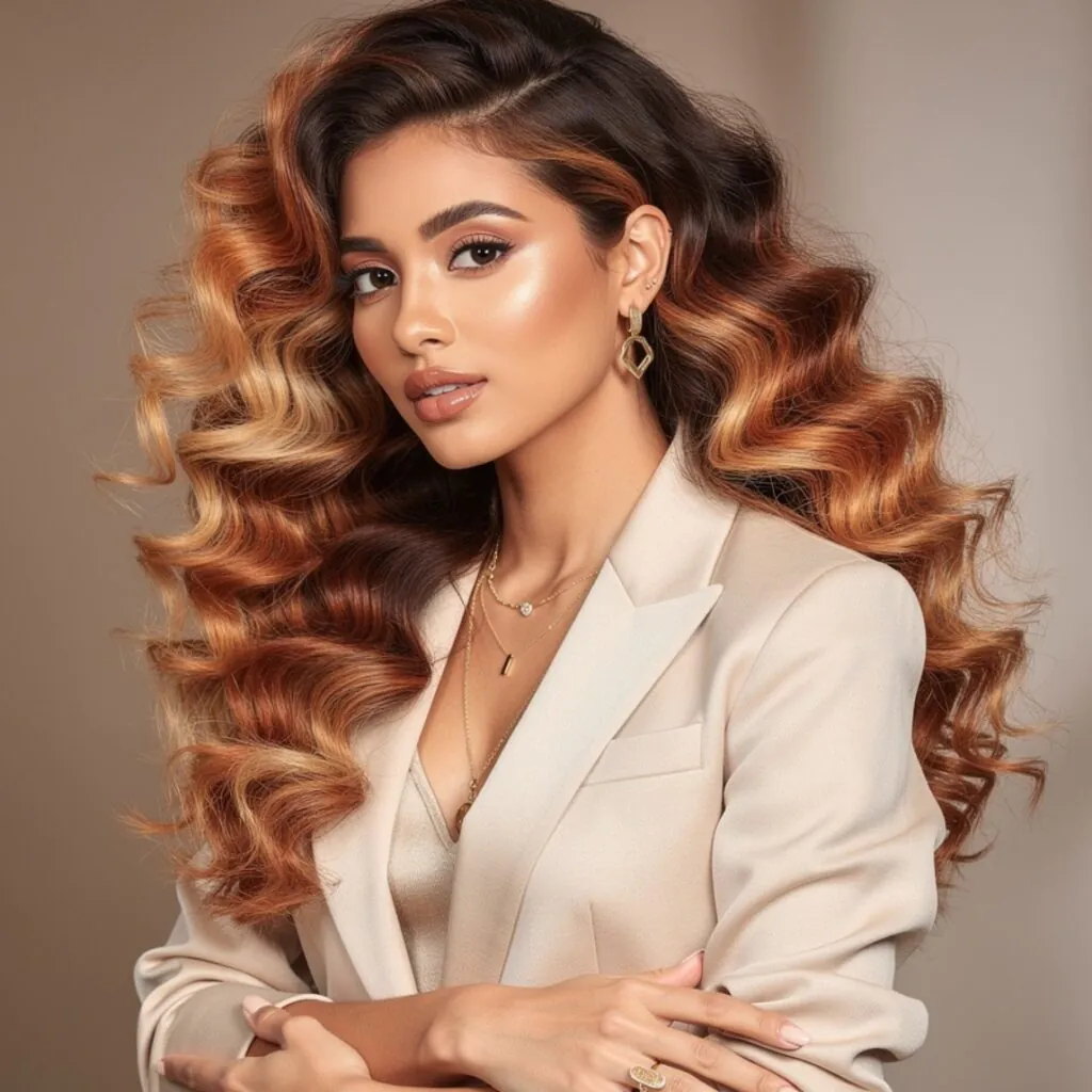Curls Down with Color Melt