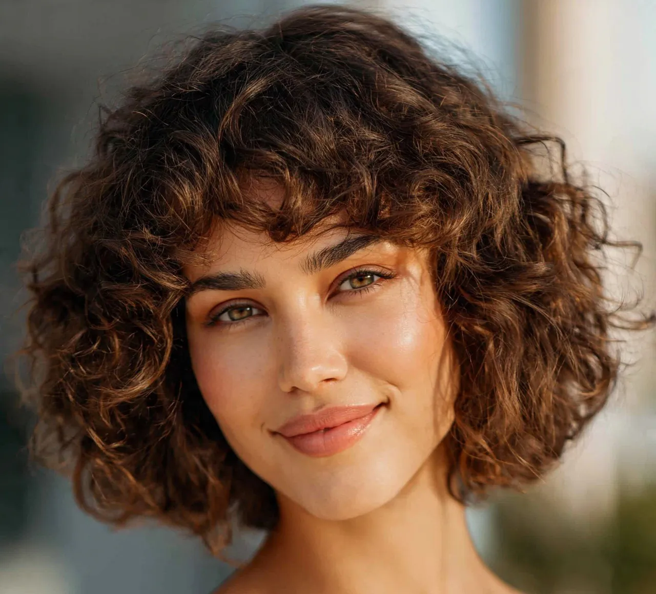 15 Most Flattering Haircuts for Long Faces That Balance Your Features 11 Curly Bob For Long Face