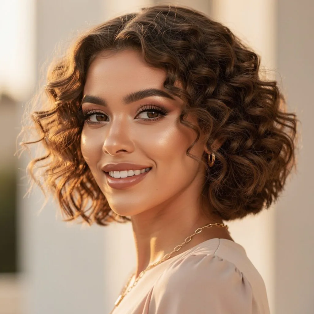 Curly Bob Wig