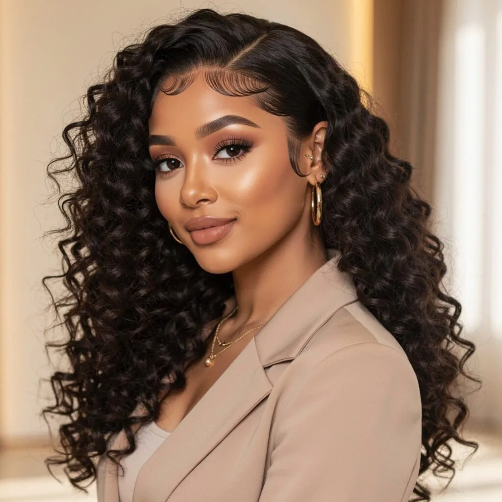Curly Glueless Wig