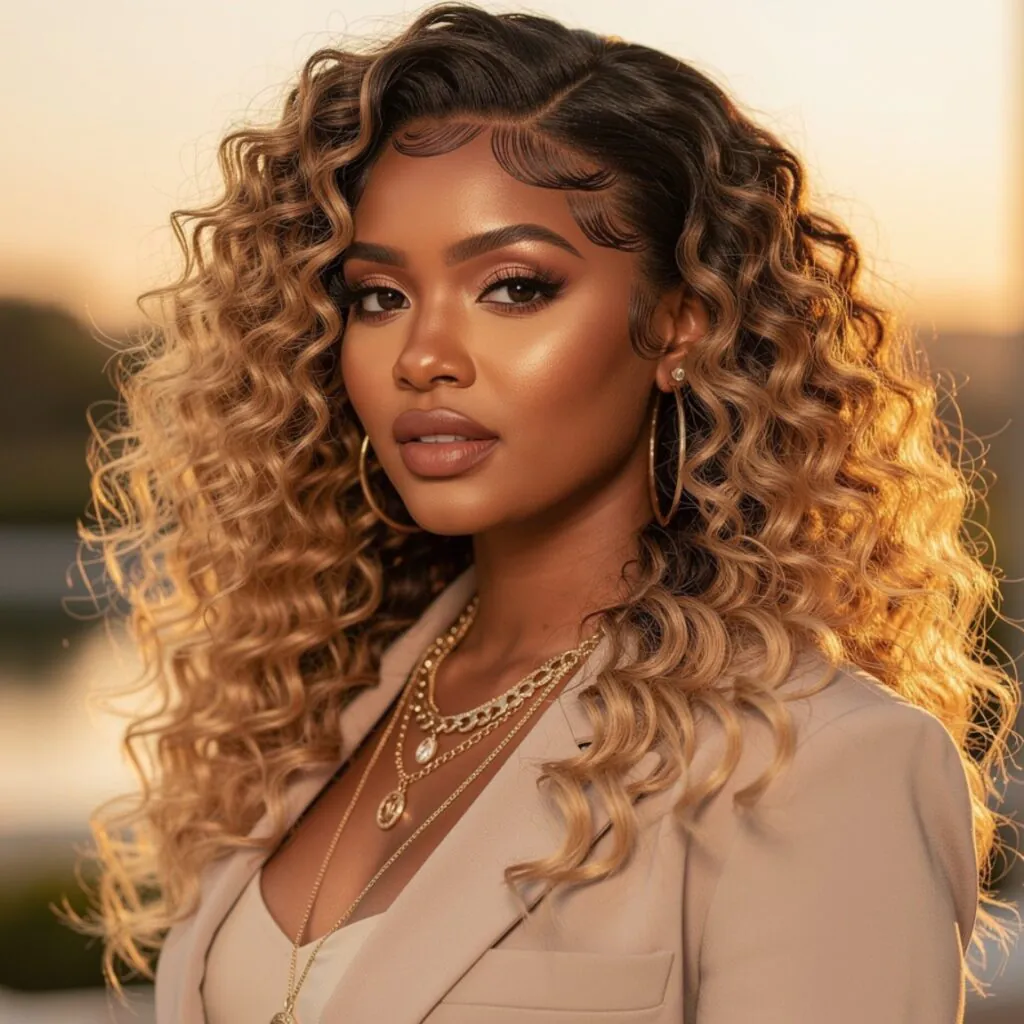Curly Ombre Wig