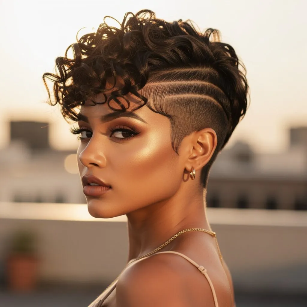 Curly Pixie Wig