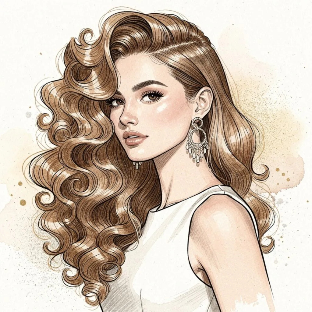 15 Curly Hairstyles Drawing Ideas for Artists and Beginners 10 curly hairstyles drawing