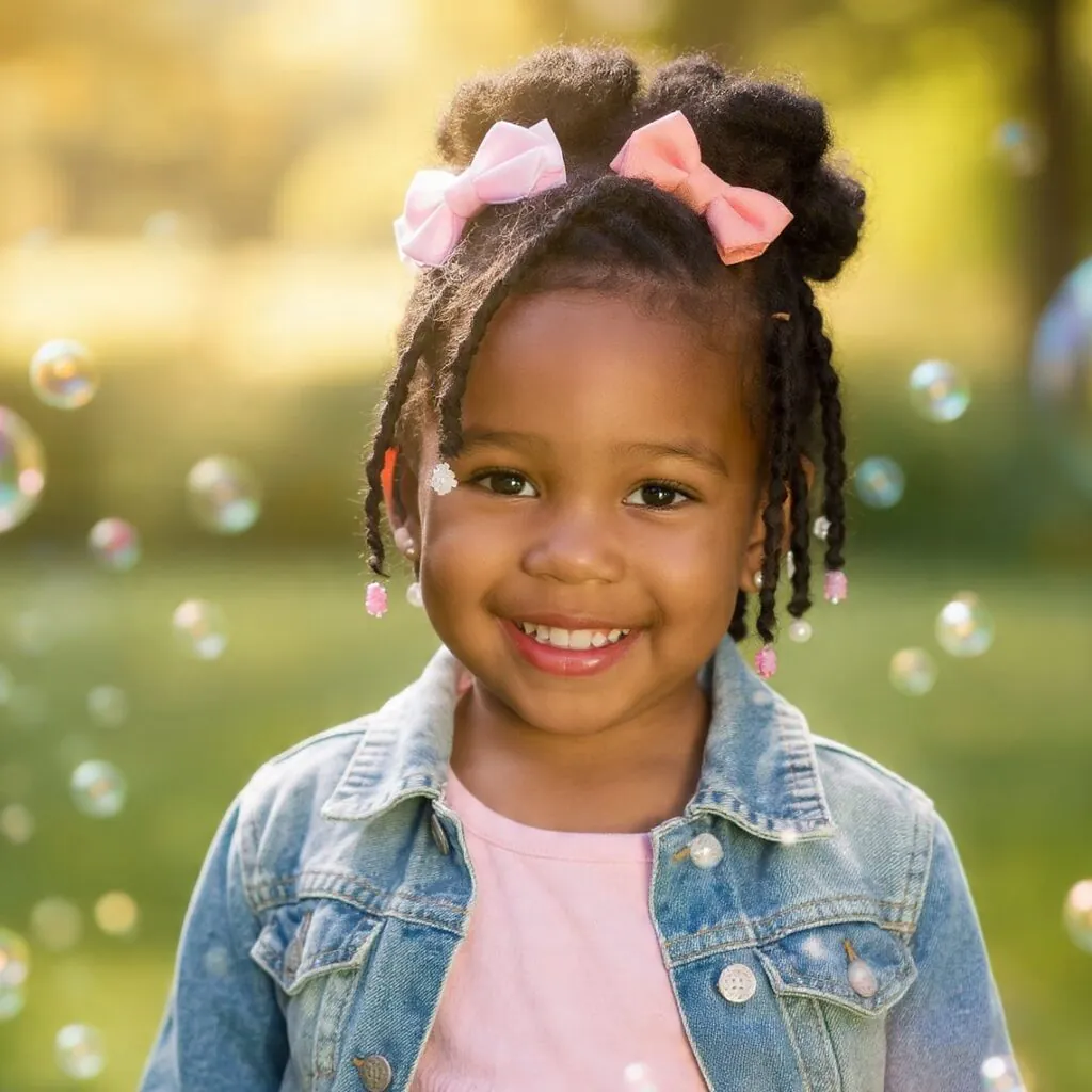 15 Curly Hairstyles Kids Will Love for Every Occasion 12 Flat Twist Updo for Kids